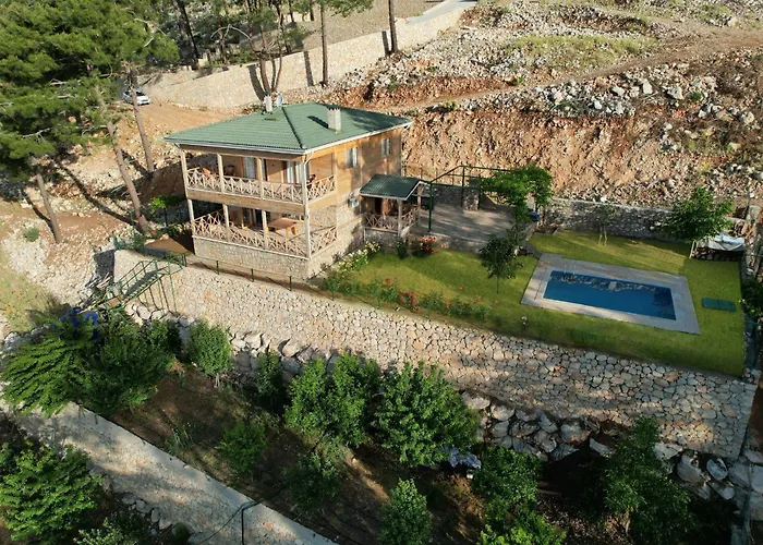 فيلة Lycian - Mountain And Sea View With Heated Pool كمر